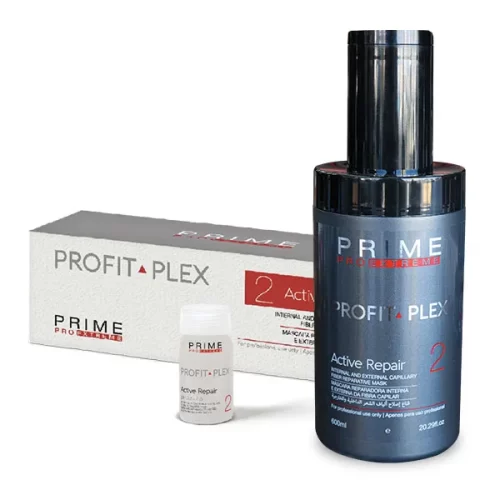 Active Repair Hair Treatment – restores and hydrates chemically treated hair with amino acids, Aloe Vera, and Panthenol, repairing cuticles and leaving hair soft, healthy, and protected.