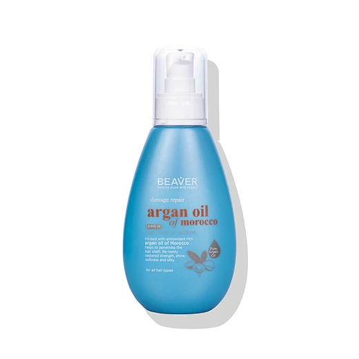 Argan oil hair treatment protecting from heat UV pollution and repairing damaged hair