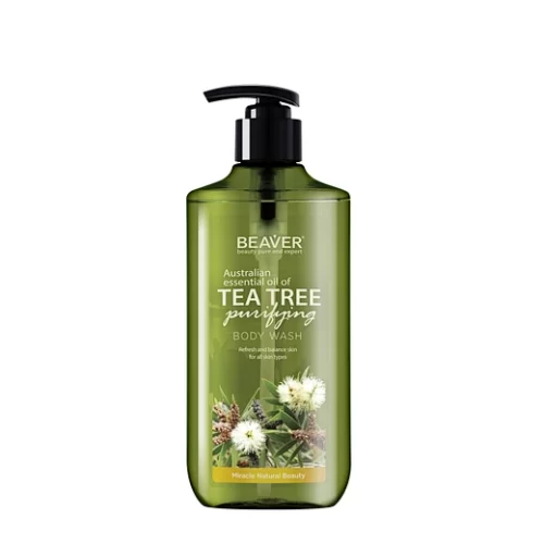 Tea tree body wash deep cleansing clarifying pores and refreshing skin