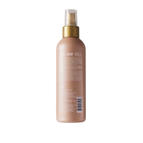Heat protectant spray for smooth shiny soft hair and styling protection